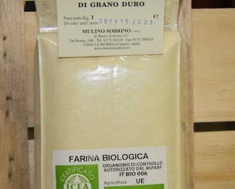 Farina semola di grano duro bio